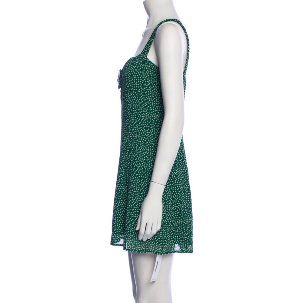 Reformation Green Printed Mini Dress - Picture 2 of 6